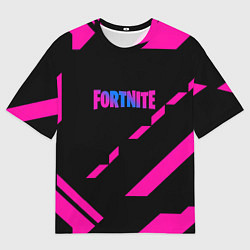 Футболка оверсайз мужская Fortnite geometry pink, цвет: 3D-принт