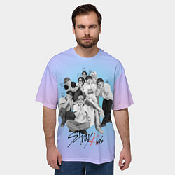Футболка оверсайз мужская Stray Kids family photo, цвет: 3D-принт — фото 2