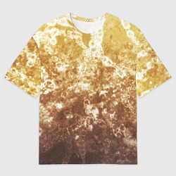 Футболка оверсайз мужская Абстракция - yellow sad weather, цвет: 3D-принт
