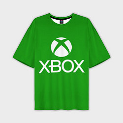 Мужская футболка оверсайз X-box logo green