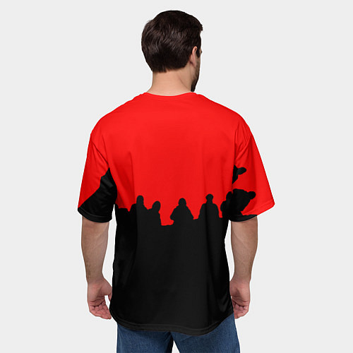 Мужская футболка оверсайз Lil Peep band / 3D-принт – фото 4