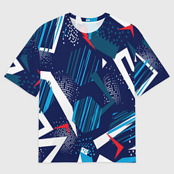 Футболка оверсайз мужская Абстрактный фон с пятнистым узором, цвет: 3D-принт