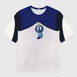 Футболка оверсайз мужская Лунная подвеска, цвет: 3D-принт