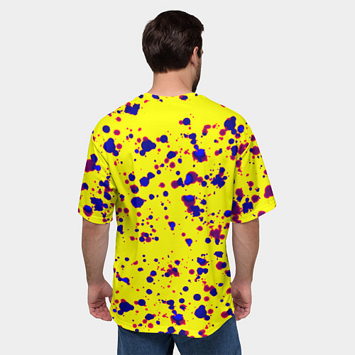 Мужская футболка оверсайз Имперская Россия герб краски / 3D-принт – фото 4