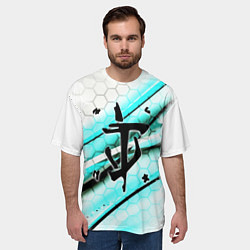 Футболка оверсайз мужская Doom logo палач, цвет: 3D-принт — фото 2