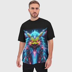 Футболка оверсайз мужская Terrible Pikachu - nightmare, цвет: 3D-принт — фото 2