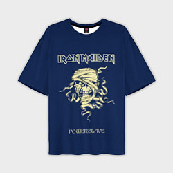 Футболка оверсайз мужская Iron Maiden powerslave rock, цвет: 3D-принт