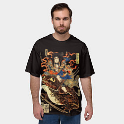 Футболка оверсайз мужская Колдун Тэндзику Токубэй, цвет: 3D-принт — фото 2