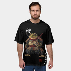 Футболка оверсайз мужская Жаба войн, цвет: 3D-принт — фото 2