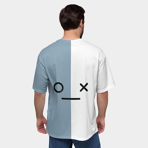 Мужская футболка оверсайз Van BT21 / 3D-принт – фото 4