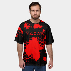 Футболка оверсайз мужская The Witcher hexagon краски, цвет: 3D-принт — фото 2