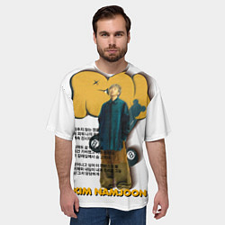 Футболка оверсайз мужская RM БТС, цвет: 3D-принт — фото 2