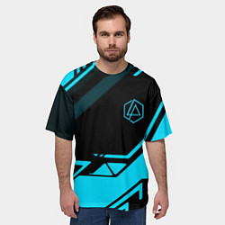 Футболка оверсайз мужская Linkin park geometry, цвет: 3D-принт — фото 2