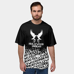 Футболка оверсайз мужская Hollywood Undead band, цвет: 3D-принт — фото 2