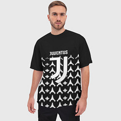 Футболка оверсайз мужская Juventus sport club, цвет: 3D-принт — фото 2