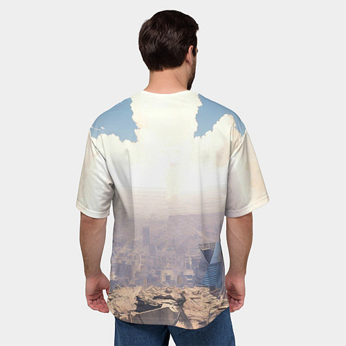 Мужская футболка оверсайз Девушка аниме / 3D-принт – фото 4