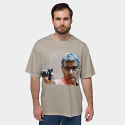 Футболка оверсайз мужская Стрелок Юсуф Дикеч на Олимпиаде во франции, цвет: 3D-принт — фото 2