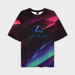 Футболка оверсайз мужская Lexus stripes, цвет: 3D-принт