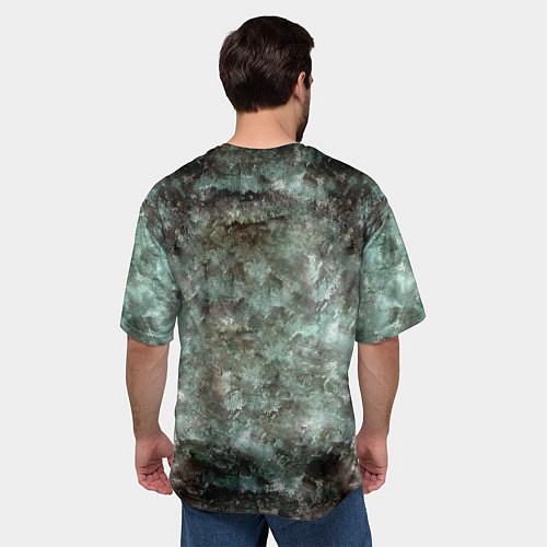Мужская футболка оверсайз Лесной принт / 3D-принт – фото 4