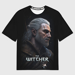 Футболка оверсайз мужская The Witcher poster, цвет: 3D-принт