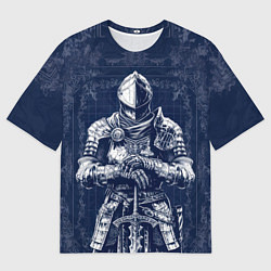 Футболка оверсайз мужская Элитный рыцарь из Dark Souls, цвет: 3D-принт