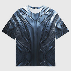 Футболка оверсайз мужская Металлический карбон, цвет: 3D-принт