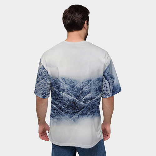 Мужская футболка оверсайз Cкайрим зима / 3D-принт – фото 4