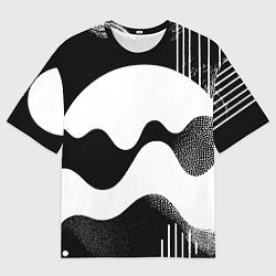 Футболка оверсайз мужская Солнечный дождь - абстракция, цвет: 3D-принт