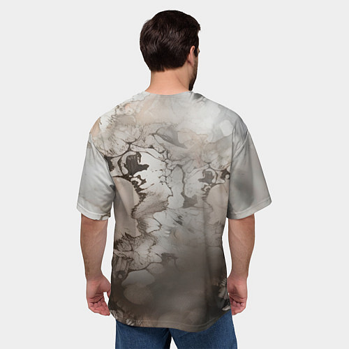 Мужская футболка оверсайз Катрина в красном / 3D-принт – фото 4