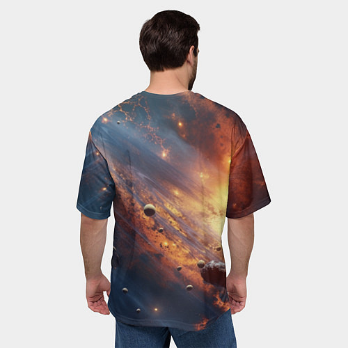 Мужская футболка оверсайз Warhammer 40000 space marine 2 Captain Titus / 3D-принт – фото 4