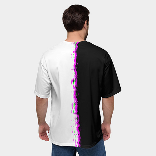 Мужская футболка оверсайз The Witcher logo краски / 3D-принт – фото 4