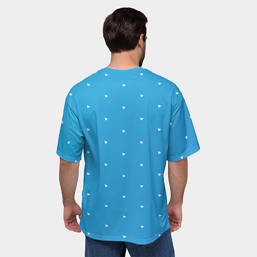 Мужская футболка оверсайз Freedurov паттерн из самолётиков / 3D-принт – фото 4