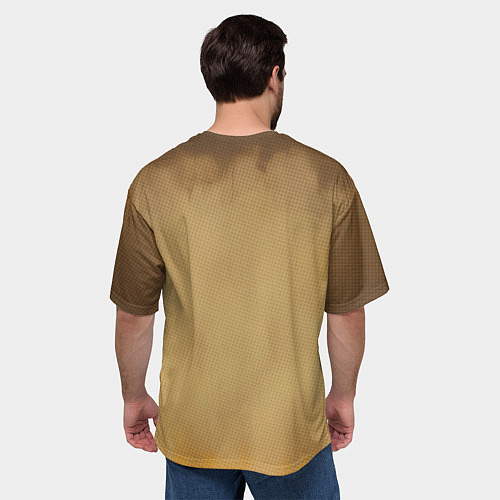 Мужская футболка оверсайз Тыквенный Джек в болотном худи / 3D-принт – фото 4