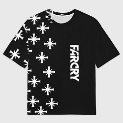 Футболка оверсайз мужская Farcry текстура знаки, цвет: 3D-принт