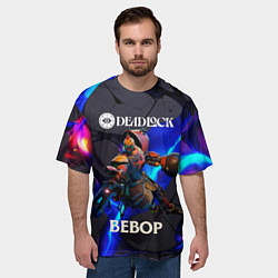 Футболка оверсайз мужская Deadlock logo and Bebop, цвет: 3D-принт — фото 2
