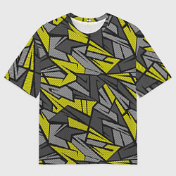 Мужская футболка оверсайз Абстрактный геометрический паттерн