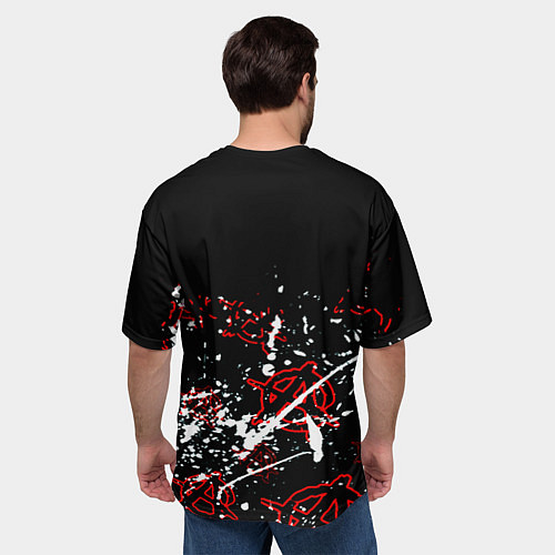 Мужская футболка оверсайз Nirvana анархия / 3D-принт – фото 4