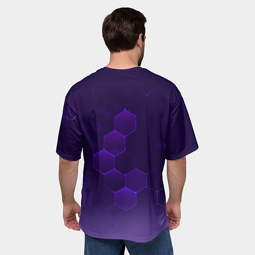 Мужская футболка оверсайз Mascot - Astro Bot / 3D-принт – фото 4