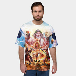 Футболка оверсайз мужская Age of mythology персонажи, цвет: 3D-принт — фото 2