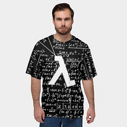 Футболка оверсайз мужская Half-life физика, цвет: 3D-принт — фото 2