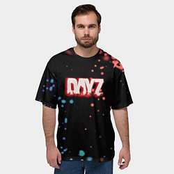 Футболка оверсайз мужская Dayz краски боке, цвет: 3D-принт — фото 2