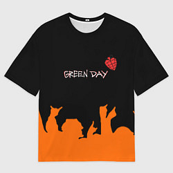 Футболка оверсайз мужская Green day rock, цвет: 3D-принт