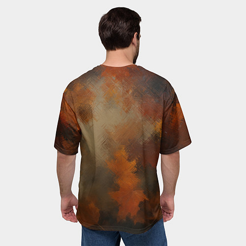 Мужская футболка оверсайз Мишка в клетчатой кепке / 3D-принт – фото 4