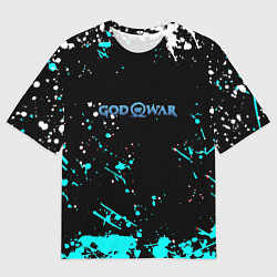 Футболка оверсайз мужская God of war краски всплеск, цвет: 3D-принт