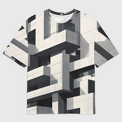 Мужская футболка оверсайз Вдохновлено Ле Корбюзье