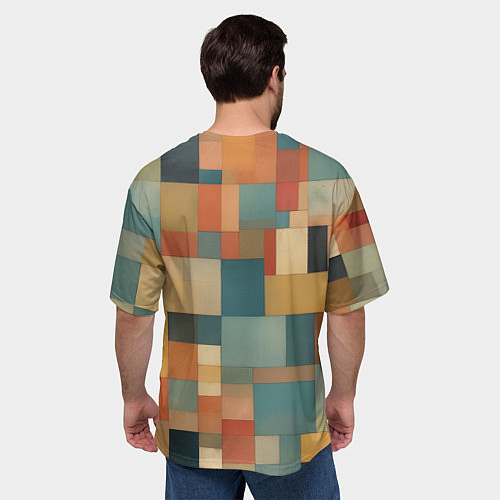 Мужская футболка оверсайз Inspired by Paul Klee / 3D-принт – фото 4