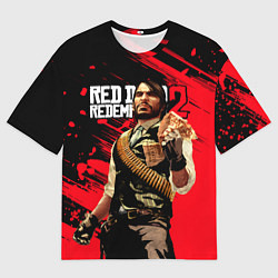 Футболка оверсайз мужская Red Dead Redemption 2 - Wanted, цвет: 3D-принт