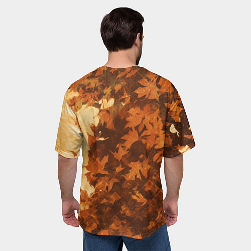 Мужская футболка оверсайз Гатс в клетчатом шарфе / 3D-принт – фото 4