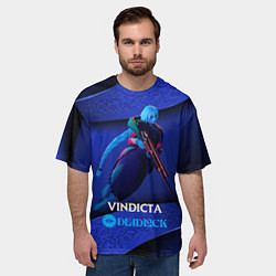 Футболка оверсайз мужская Vindicta Deadlock, цвет: 3D-принт — фото 2