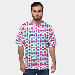 Футболка оверсайз мужская Инопланетный принт, цвет: 3D-принт — фото 2